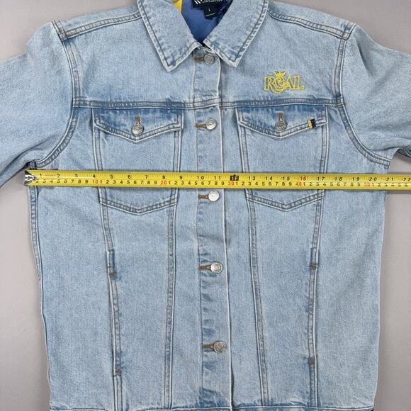 The Wild Collective Real Salt Lake MLS Women’s Denim Jacket Size Large NWT - Picture 10 of 16